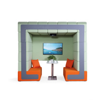 Commercial Double Seaters Private Meeting Soundproof Sofa